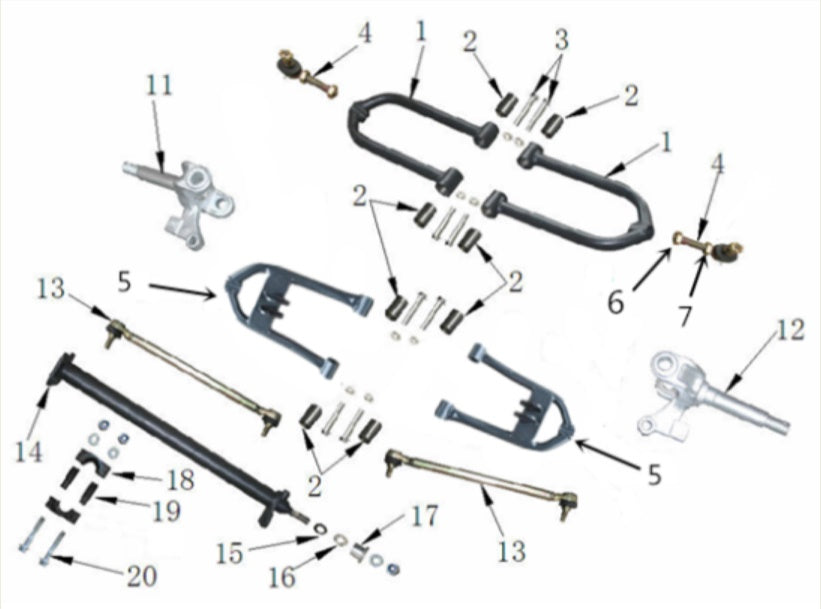 125cc Swing Arm Nylon Spacer