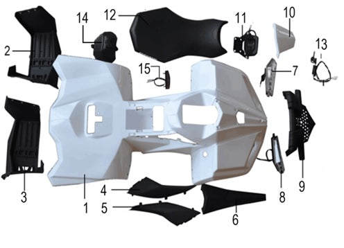 Number Board - Renegade Ranger Quad Bike