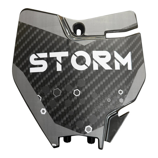 Number Plate (Black) - Storm 800w Dirt Bike