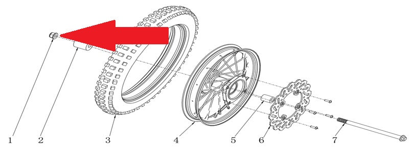 Nut M14 - RFN Thunder Pro 110cc Dirt Bike