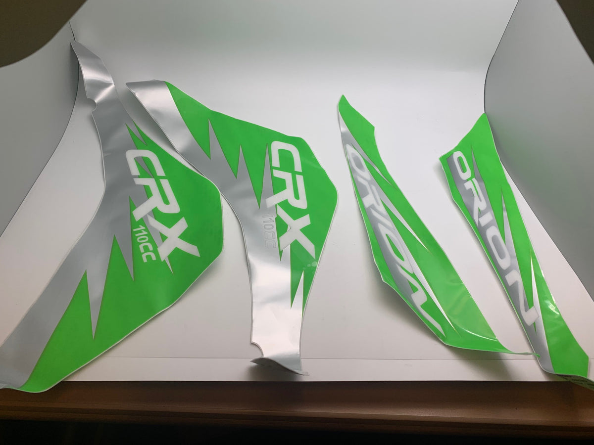 Orion 110cc Quad Stickers Graphics - Green