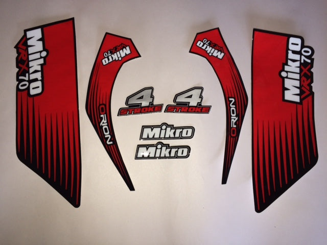 Orion Mikro VRX70 Stickers (Red)