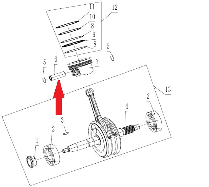 Pin Piston - RXF 190cc