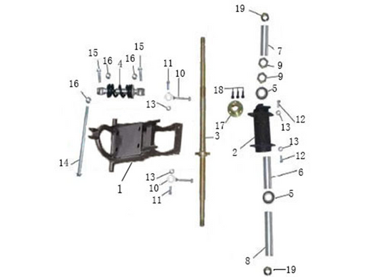 1000W Electric Quad Bush 25x149mm