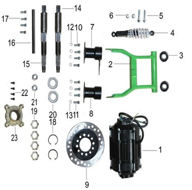 Flange Bolt (M8 x 12mm) - Renegade 1200w Quad