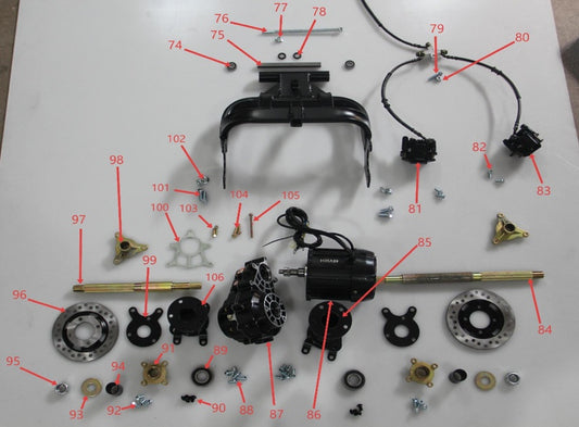 Rear Shaft - Right - Renegade Pro 1500w Quad Bike