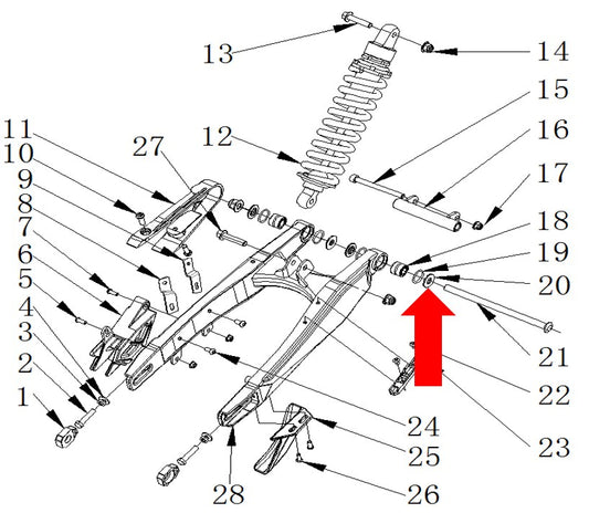 RXF Freeride Bearing Spacer 12.5 x 28.5 x 2.5mm