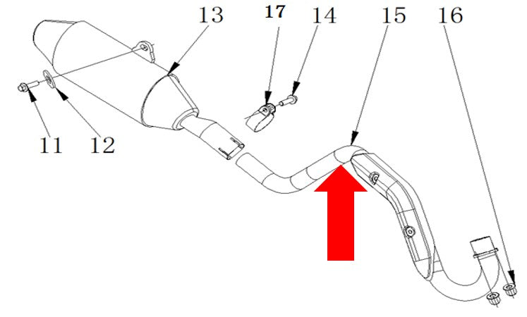 RXF Freeride Exhaust Pipe