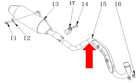 RXF Freeride Exhaust Pipe