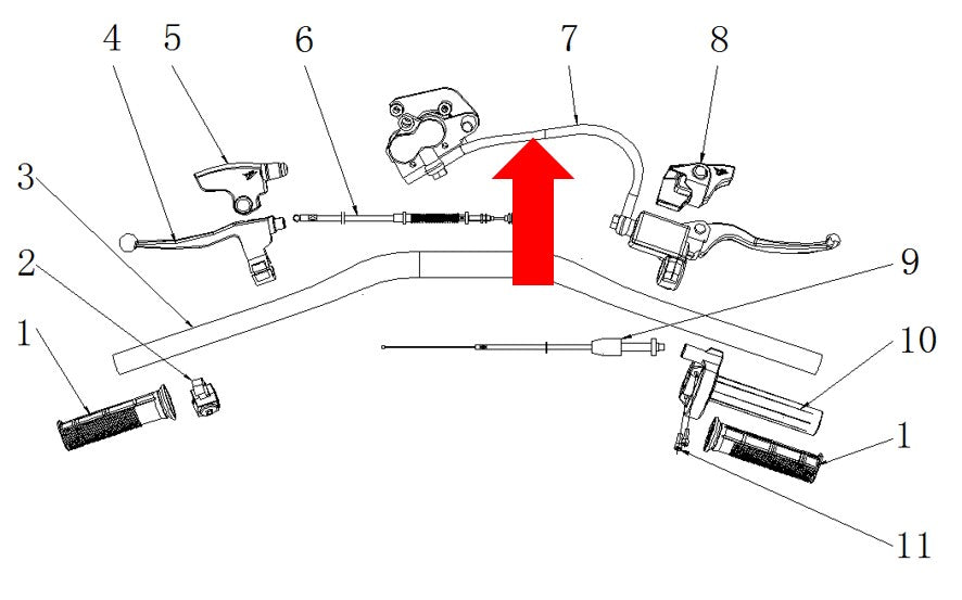 RXF Freeride Front Disc Brake Assembly