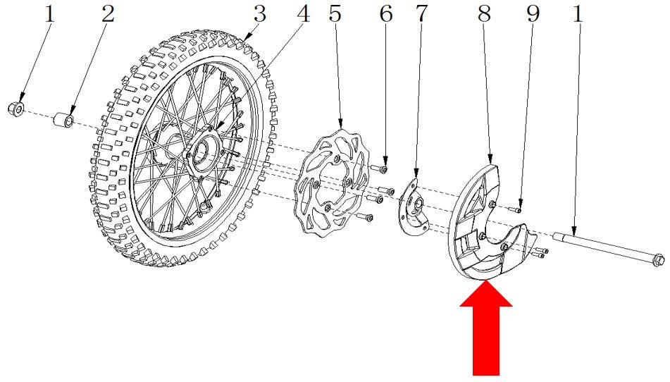 RXF Freeride  Front Disc Brake Cover