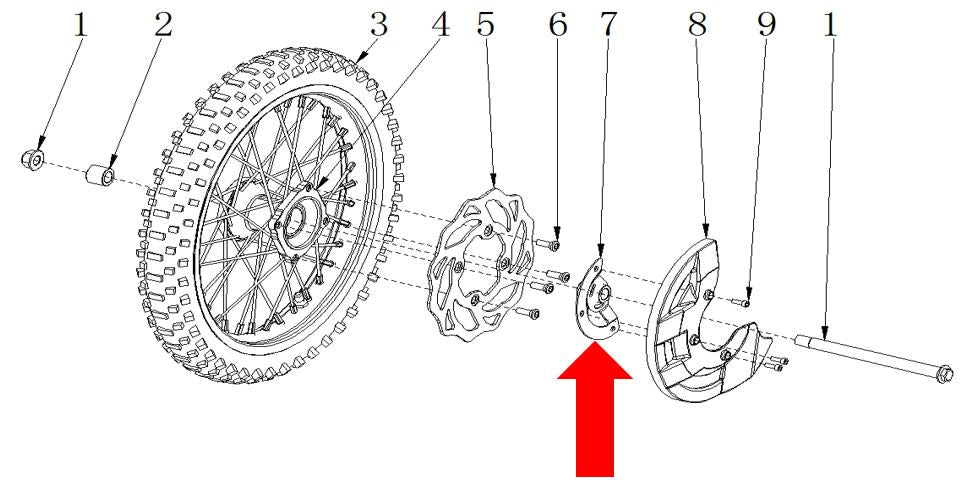 RXF Freeride  Front Disc Brake Cover Bracket