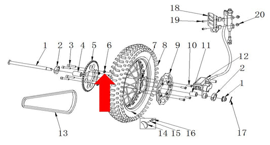 RXF Freeride Locknut