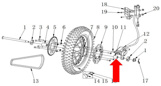 RXF Freeride Spacer 15.5 x 22 x 22mm