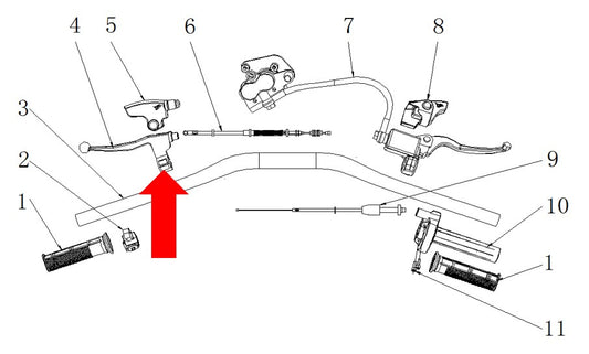 Heavy Duty 'Snap Back' Clutch Lever - RXF & RFZ Dirt Bikes
