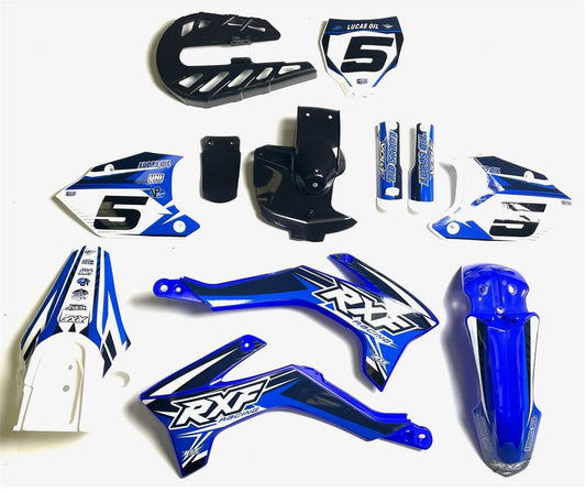 RXF Mini Complete Blue Plastic Set (With Stickers)