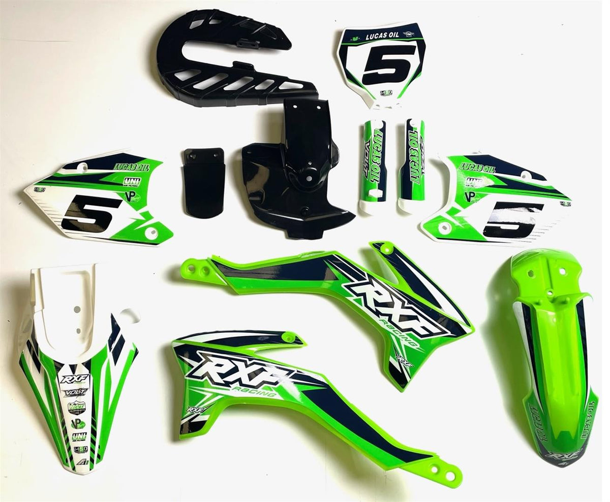 RXF Mini Complete Green Plastic Set (With Stickers)