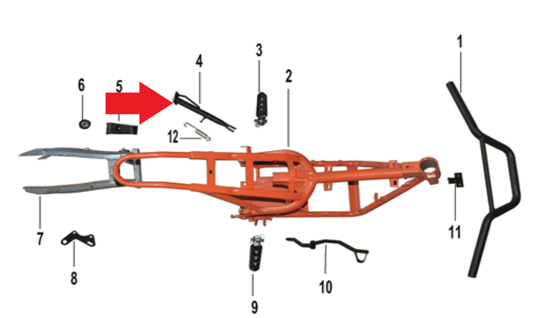 Kick Stand - 1200W Electric Dirt Bike