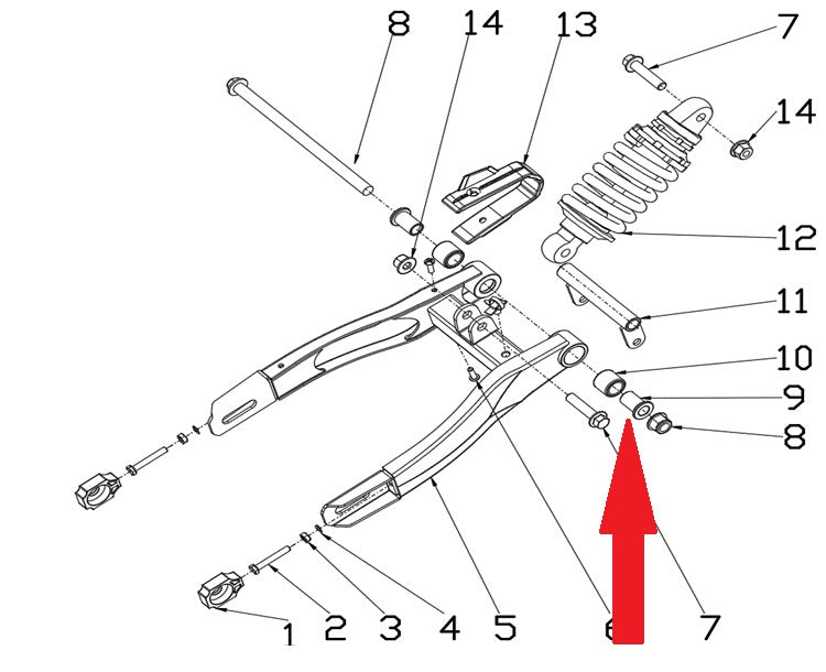 Spacer - RFN 70cc / 110cc Thunder Dirt Bike