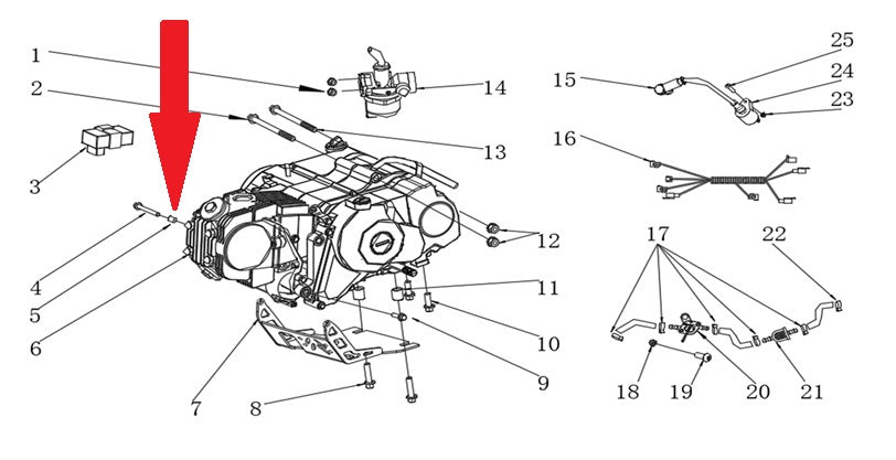 Spacer - RFN Thunder Pro 110cc Dirt Bike