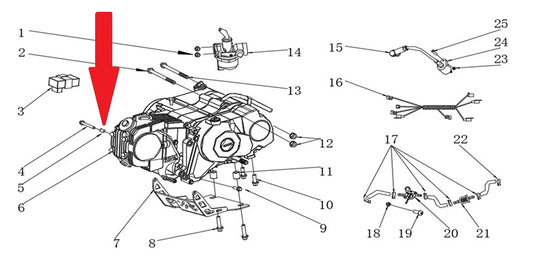 Spacer - RFN Thunder Pro 110cc Dirt Bike