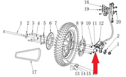 Spacer- RFN 125cc / 140cc Thunder Dirt Bike