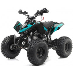 Blue Sniper Pro 120cc automatic quad with reverse