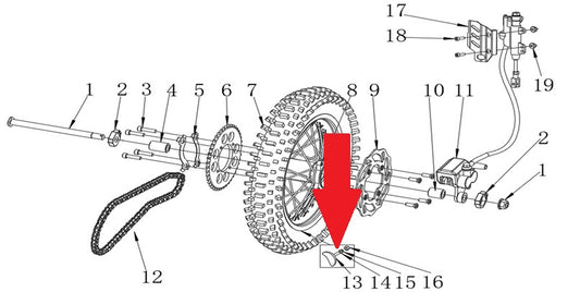 Washer - RFN Thunder Pro 110cc Dirt Bike