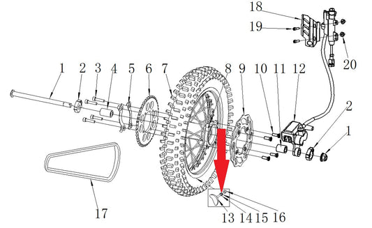 Washer- RFN 125cc / 140cc Thunder Dirt Bike