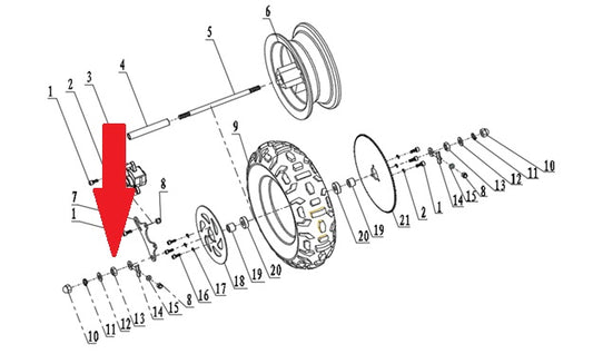 Washer (10 x 20 x 2mm) - 250w Monkey Bike