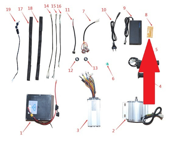 Wire Connector - 1200w & 2000w Electric Dirt Bike
